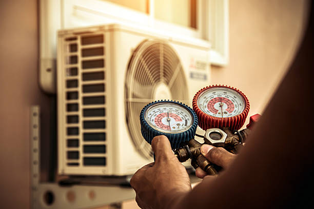 Professional Air Conditioning Service technician working in Windsor, CA